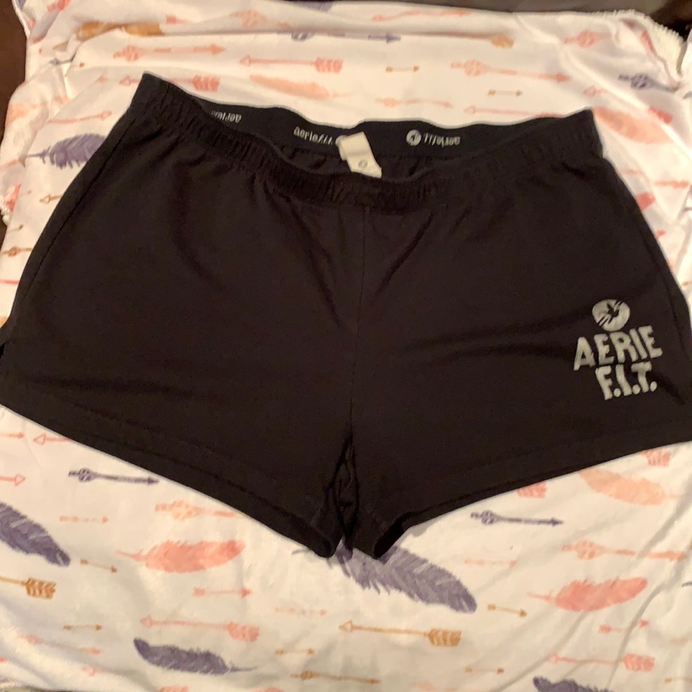 Vintage aerie fit black sweat shorts SZ LG